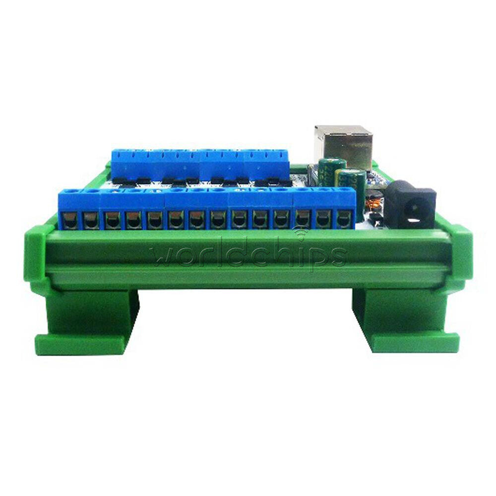 8CH DC12-24V Ethernet Network RJ45 to 8 Port RS485 HUB Converter For UDP TCP Mod