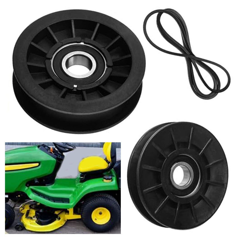 For Cadet For Craftsman Lawn Mower Idler Pulley and Drive Belt Replacement Kit