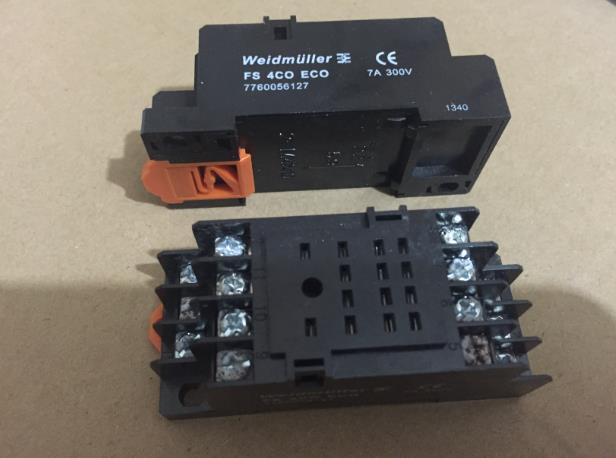 10Pcs/BOX  Weid-muller Relay Base FS 4CO ECO 7760056127