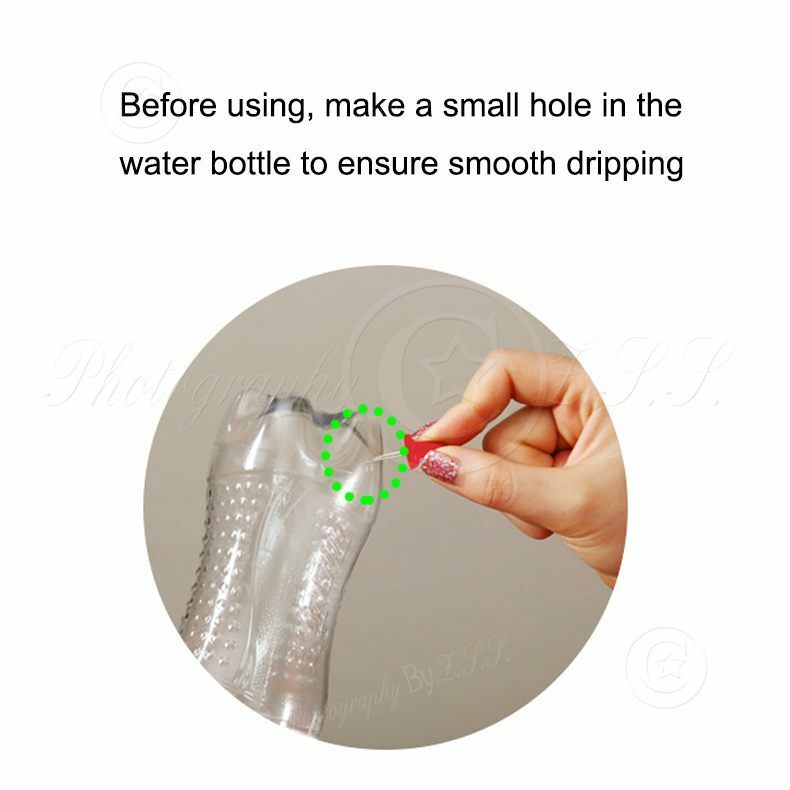2x Automatic Adjustable Cola Bottle Drip Irrigation Flower Waterer When Vacation