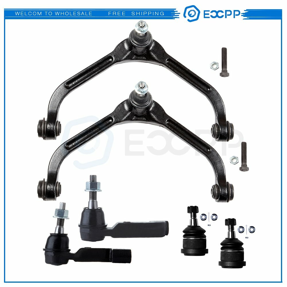 Front Suspension 6x Control Arm Tie Rod Ball Joint Kit Fits 05 06 07Jeep Liberty