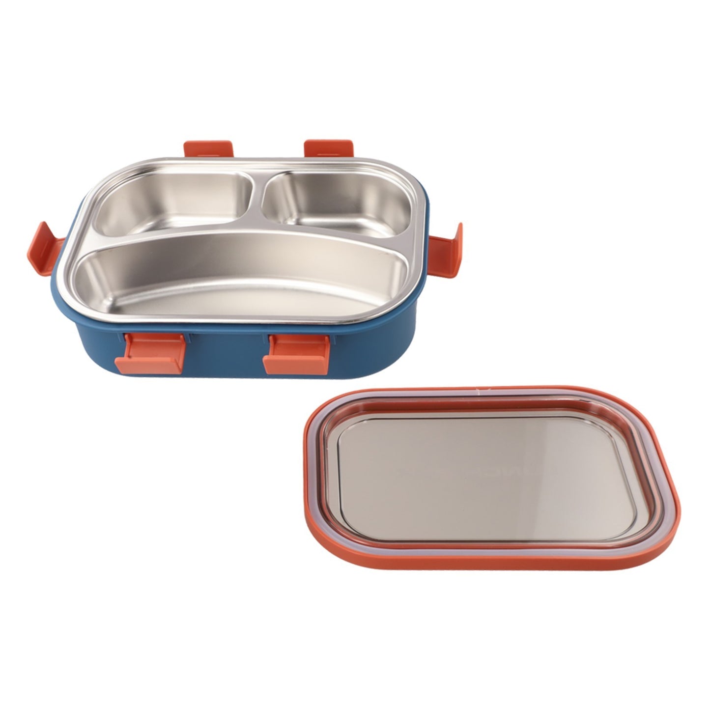 Three Compartment Stainless Steel Lunch Box Leakproof Container for Adults