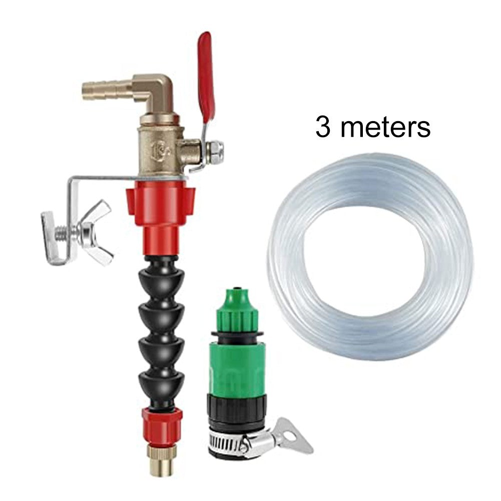 Efficient Dust Removal Spray System with Hose and Nozzle for Cutting Machines