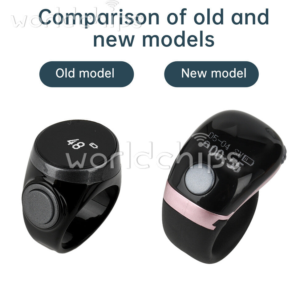 Digital Finger Tally Counter Ring Counting Multi-Channel Counter w/ self-locking
