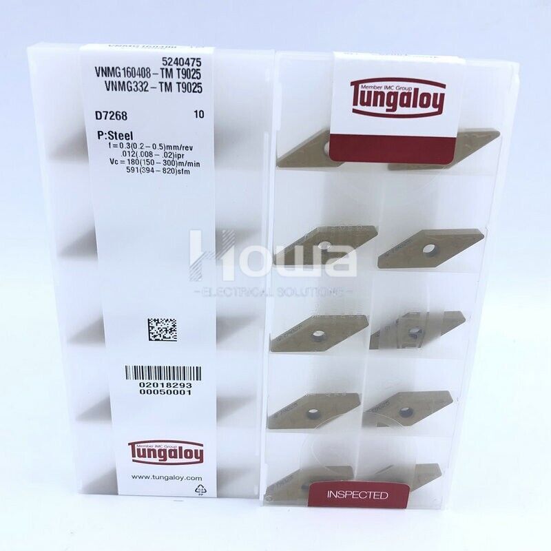 10Pcs/box Tungaloy VNMG160408-TM T9025 VNMG332-TM CNC Carbide Inserts Blade