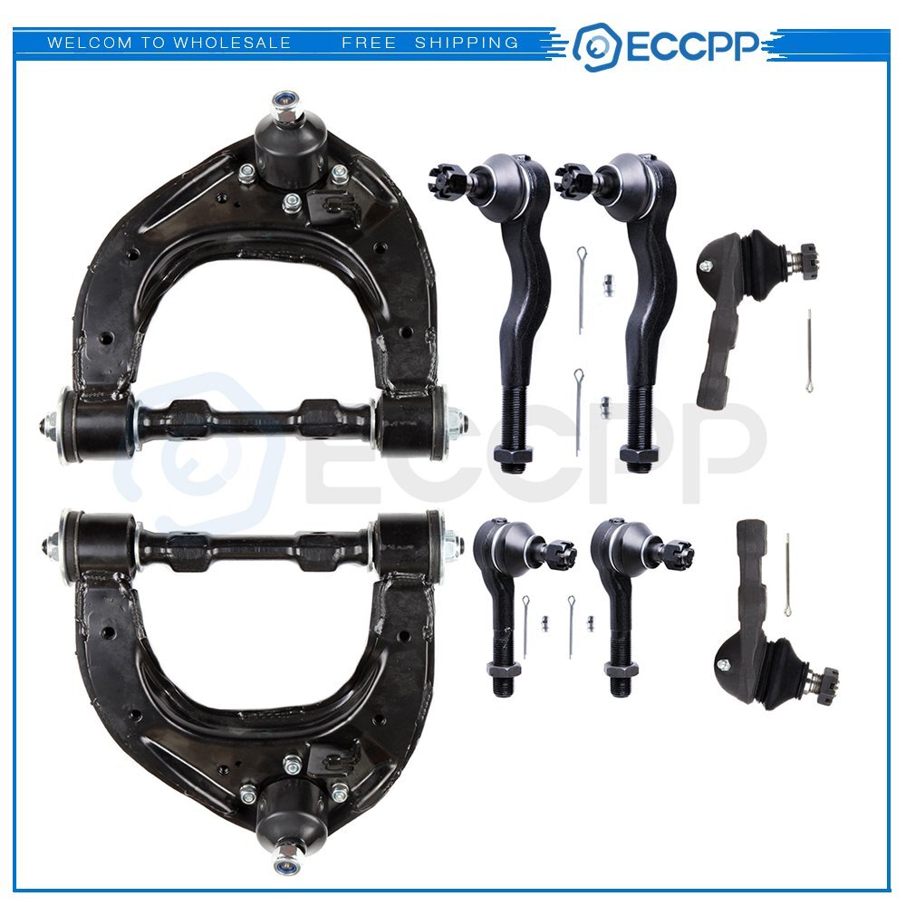 8pcs Front Control Arms Tie Rod Ends For Mitsubishi Montero Sport XLS 1994-2004