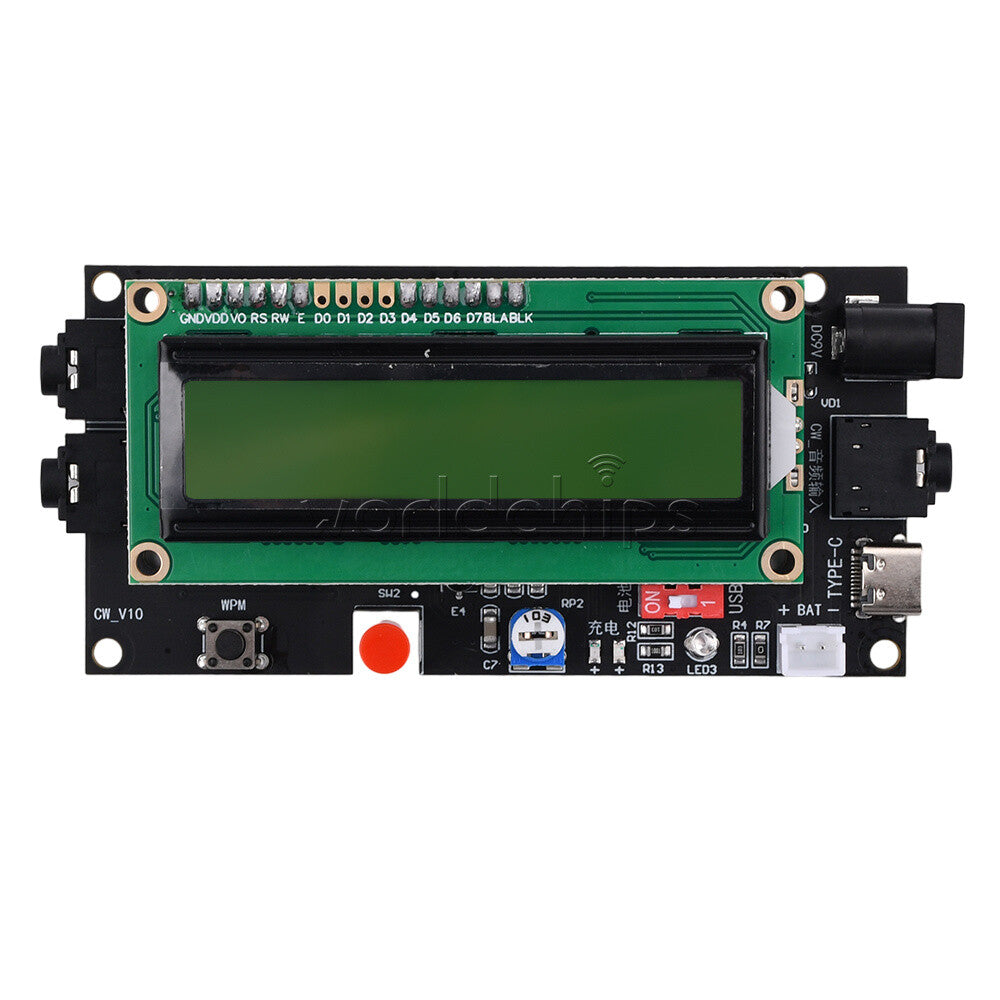 LCD1602 Ham Radio Essential CW Decoder Morse Code Reader Translator Accessory
