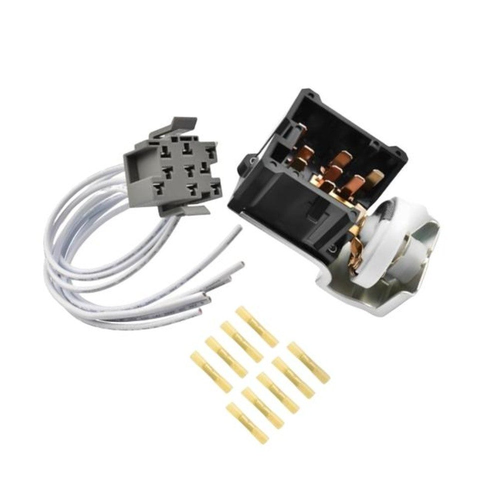 For Ford For F150 F250 9 Pin Headlight Switch with Connector Replacement Part