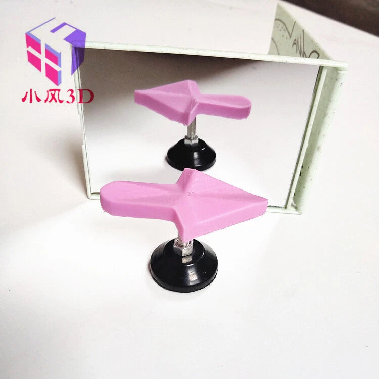 1x 3D printing optical illusion always pointing right white arrow mirror model