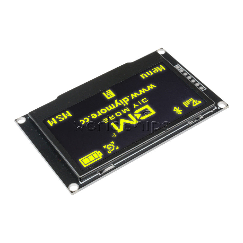 2.42" Yellow 128X64 OLED LCD Display 12864 I2C SPI Serial Module for Arduino
