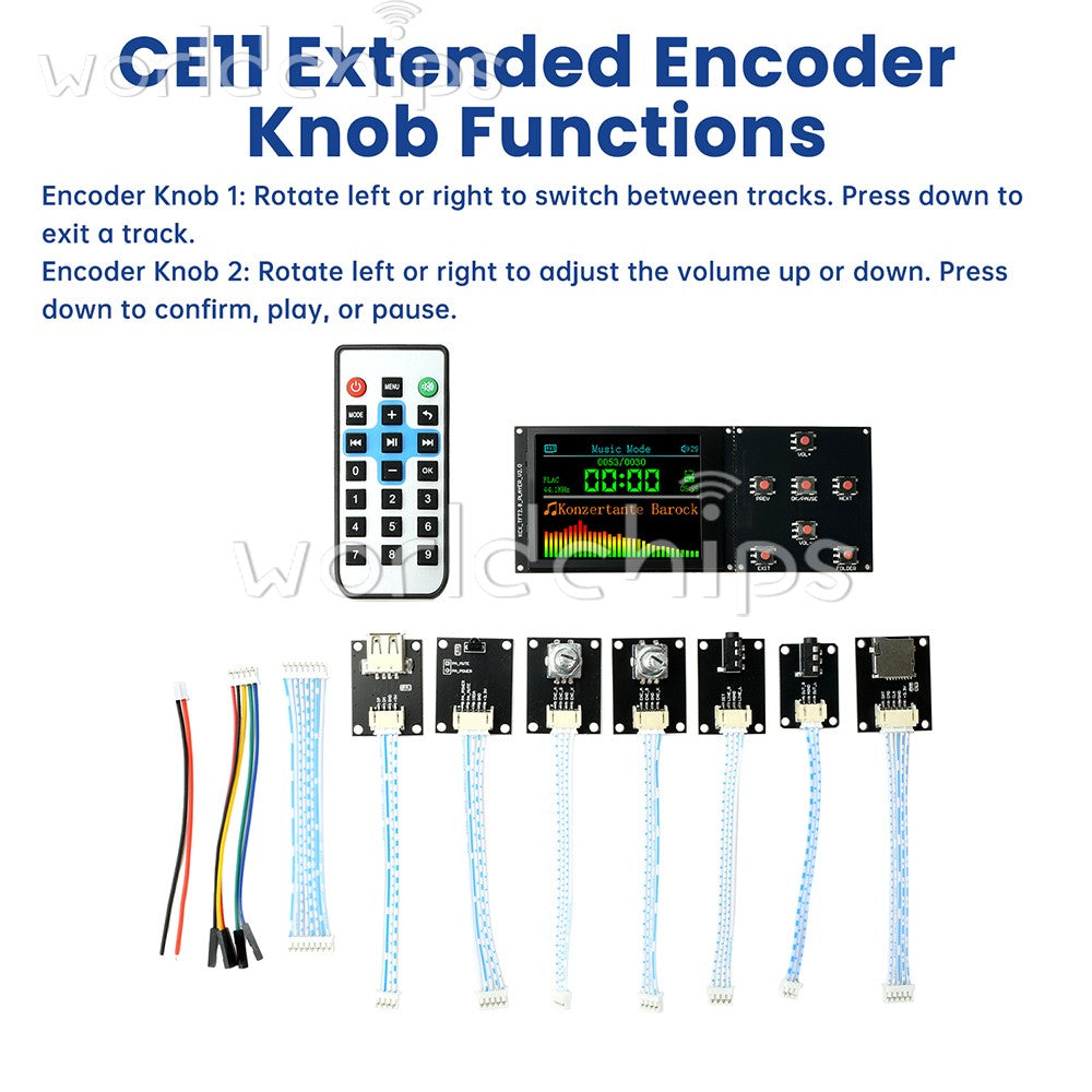 TFT Color Screen 2.8 inch Lossless Audio Decoder Digital Audio Playback Module