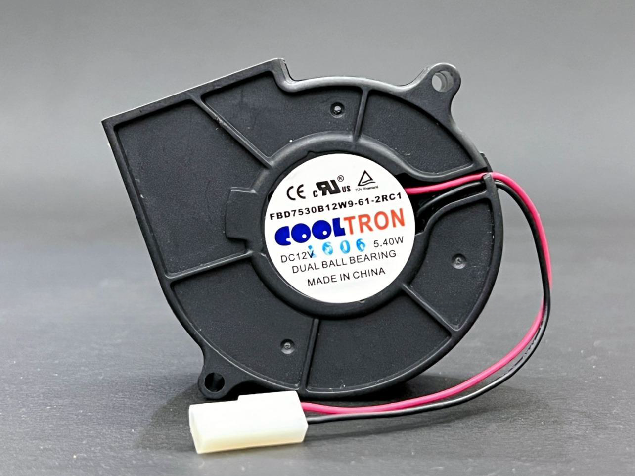 1/piece FBD7530B12W9-61-2RC1 75* 30 12V 5.40W centrifugal turbine blower Fan