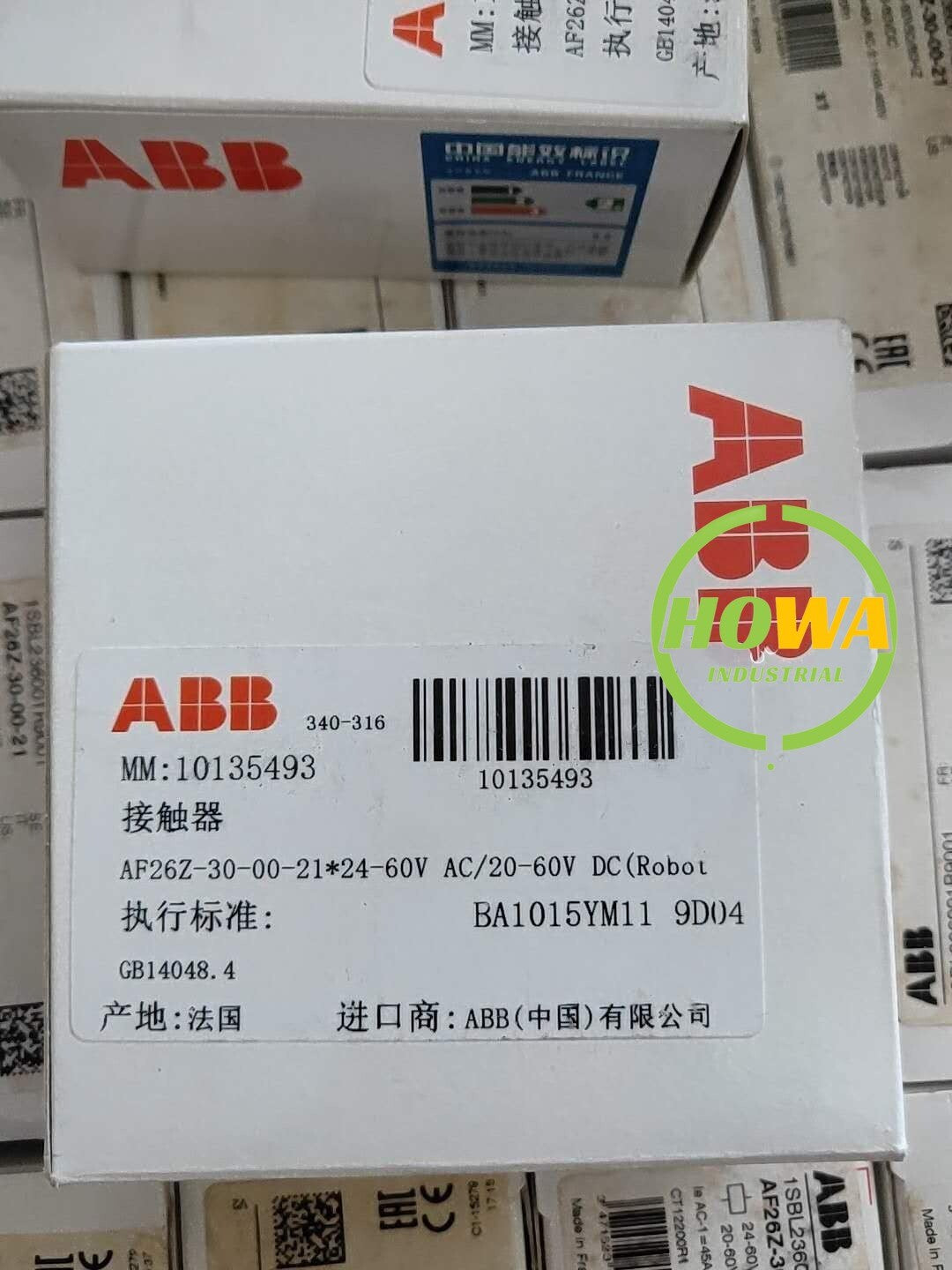 1/piece  ABB Three-pole Contactor AF26Z-30-00-21 20-60VDC Coil Voltage