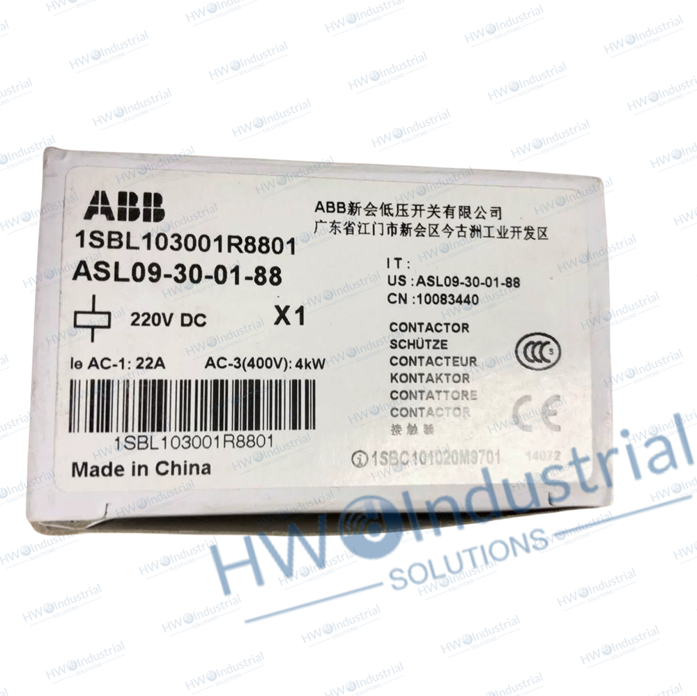 1/Piece ASL09-30-01-88 220VDC  ABB Contactor