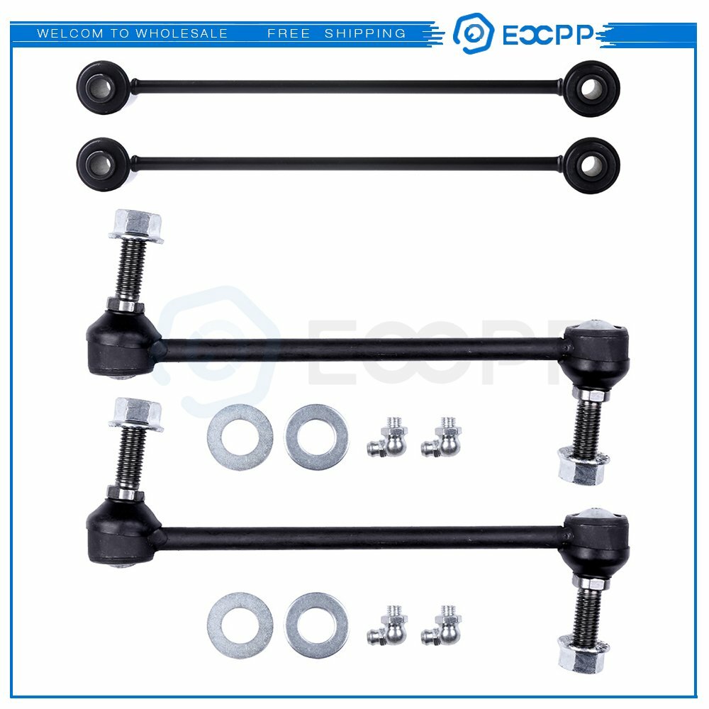 4pcs For 2007-2014 Dodge Avenger AWD Front + Rear Stabilizer Sway Bar Links Kit