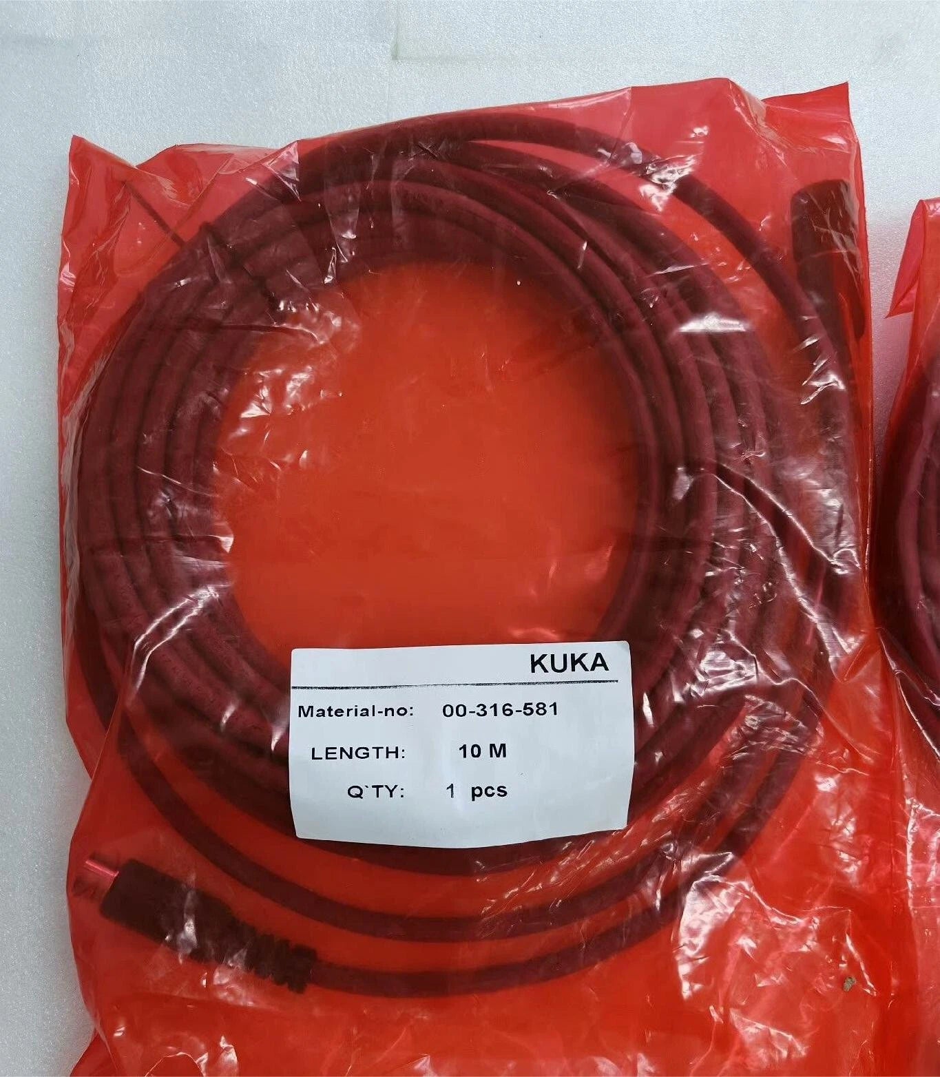 KUKA   00-316-581   10m  CABLE FOR KRC4 TEACH PENDANT .  IN BAG . /UPS