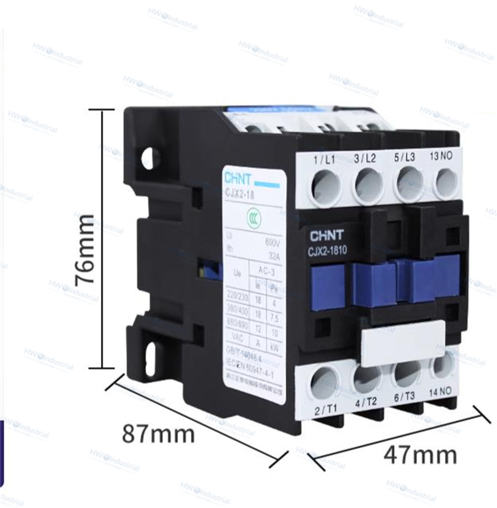 1/Piece CJX2-1810 CJX21810 AC110V AC220V AC380V  CHNT AC Contactor