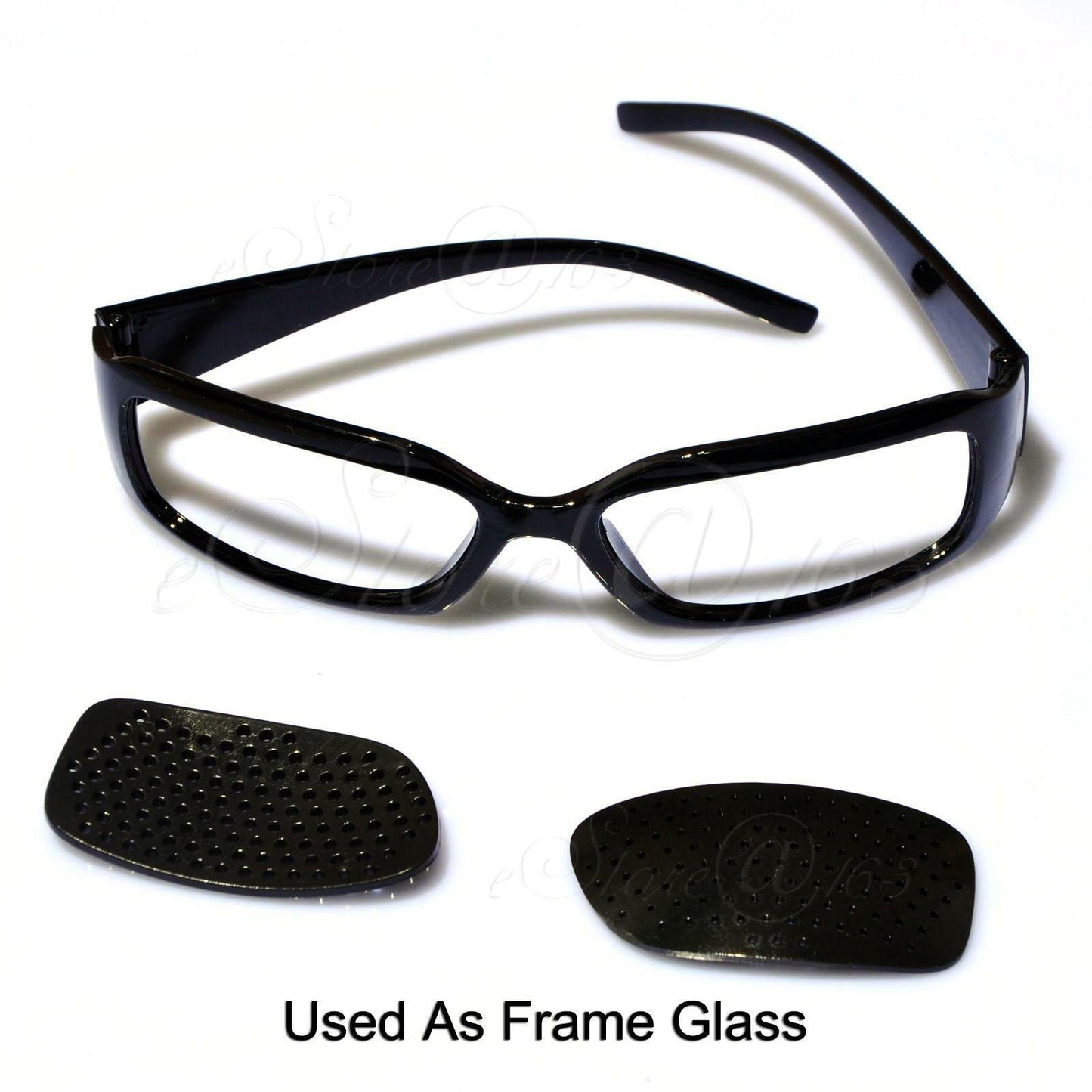 2x Vision Correction Eyesight Improve Exercise Eyewear Pin-hole Frame Glasses