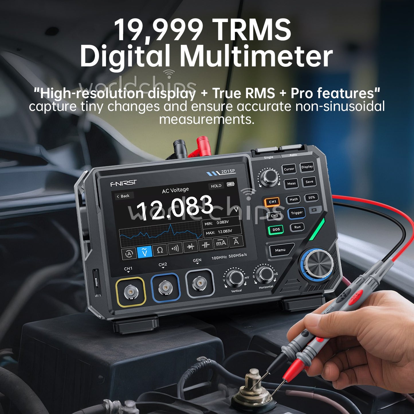 FNIRSI 2D15P Digital Multimeter Oscilloscope Signal Generator Duan Channel 100M