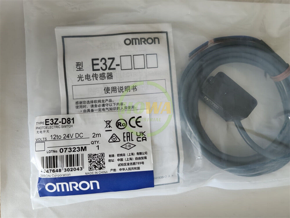 1PC  Omron E3Z-D81 Photoelectric Switch Sensor,12-24V DC