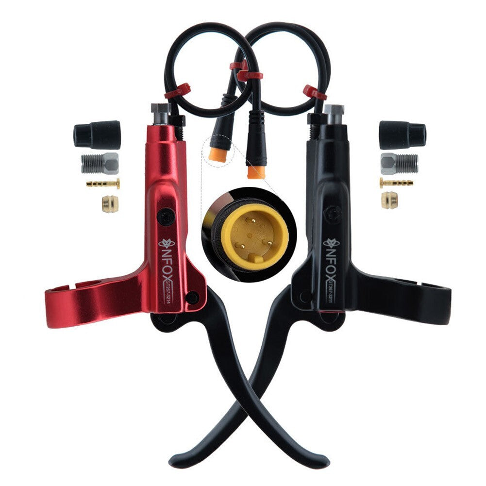1X Electric Bike Brake Handle 3 Pin For E-Bike Hall Motor Hydraulic Brake