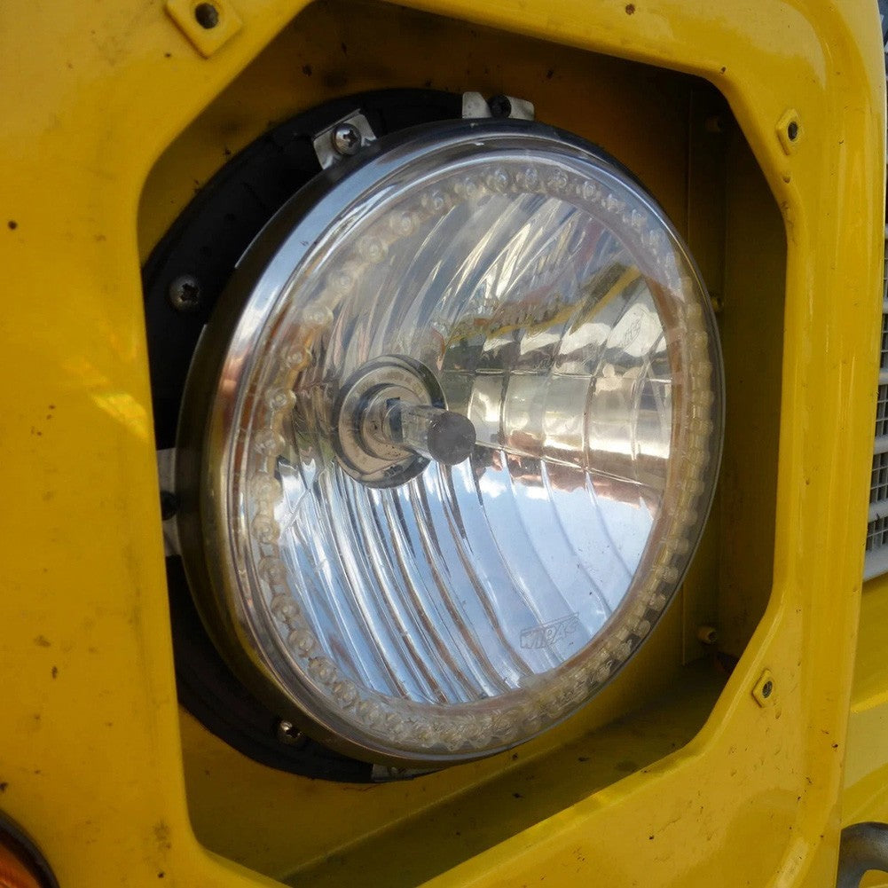 Replacement 7 Inch Headlamp Retaining Bezel Pair for Land Rovers Series 2 2A 3