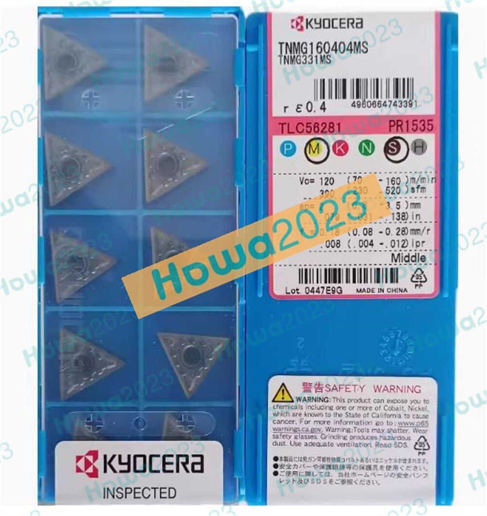 10Pcs/box Kyocera VNMG160404MS PR1535 VNMG331MS Turning blade carbide inserts