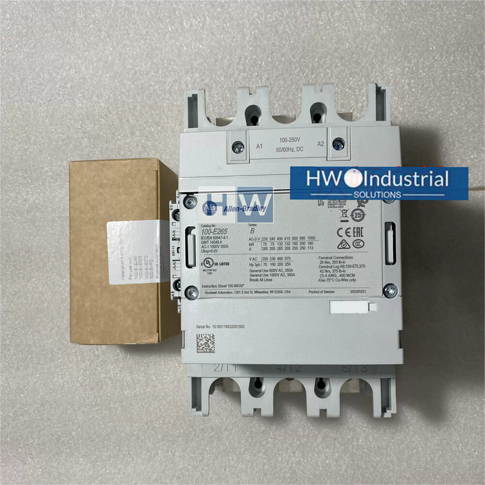 1/piece  100-E265KD11 100-250V Coil Voltage Contactor