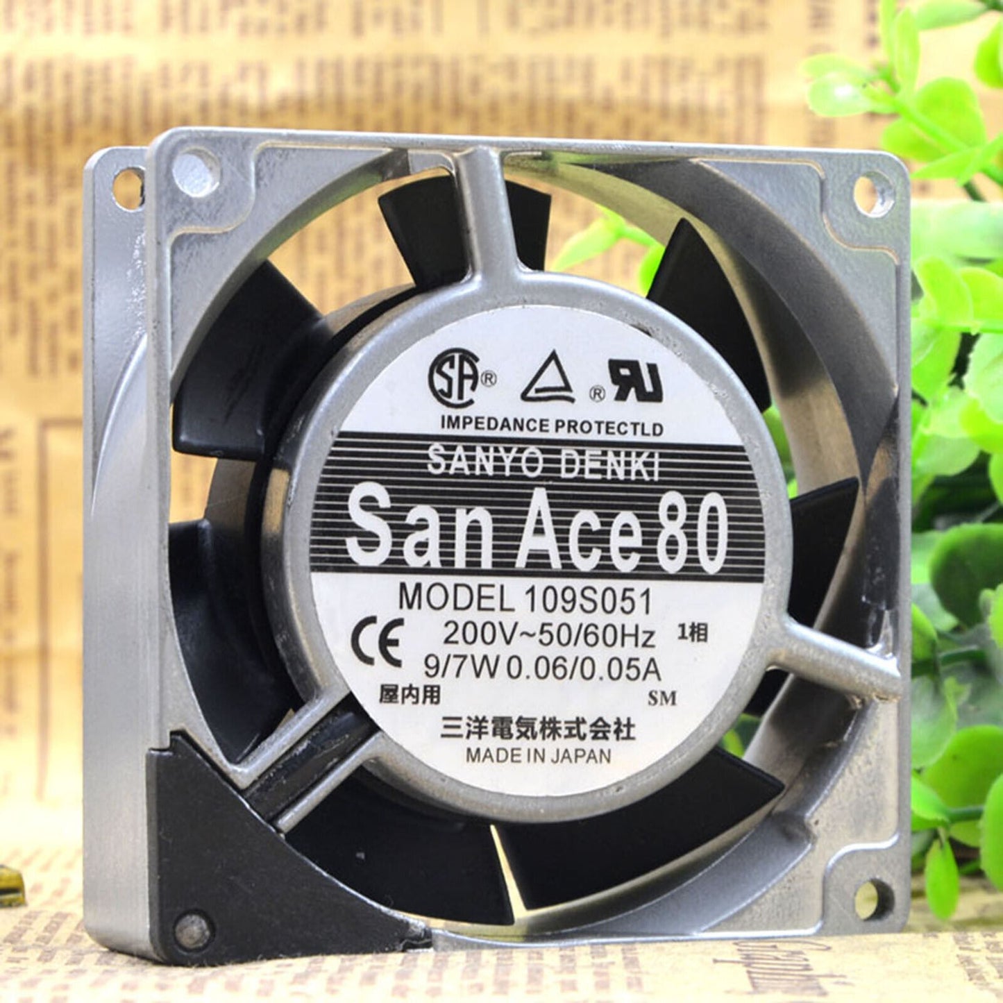 1PC  109S051 For SANYO San Ace80 9/7W 0.06/0.05A cooling fan
