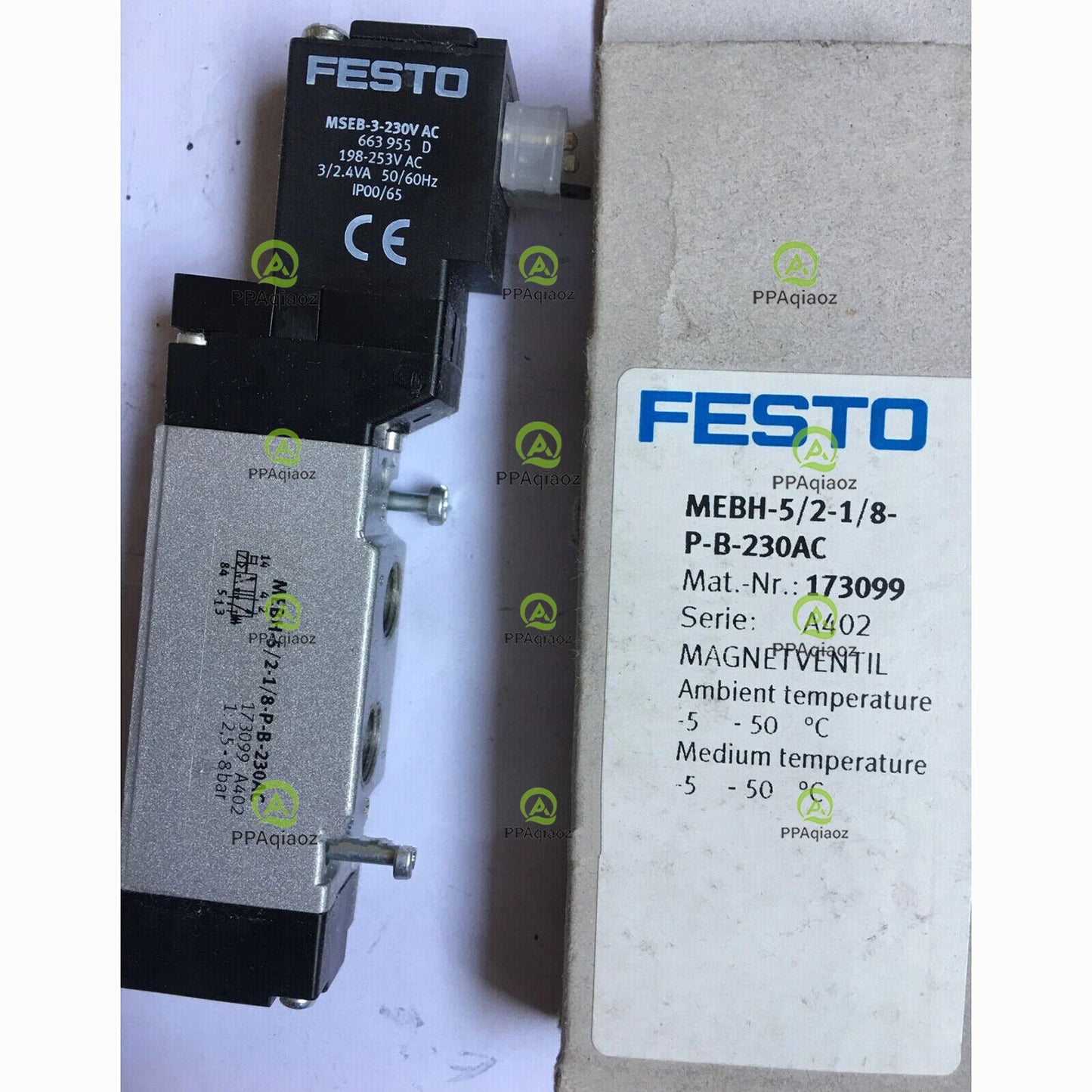 1PC Festo MEBH-5/2-1/8-P-B-230AC 173099 Solenoid Valve  Free Shipping