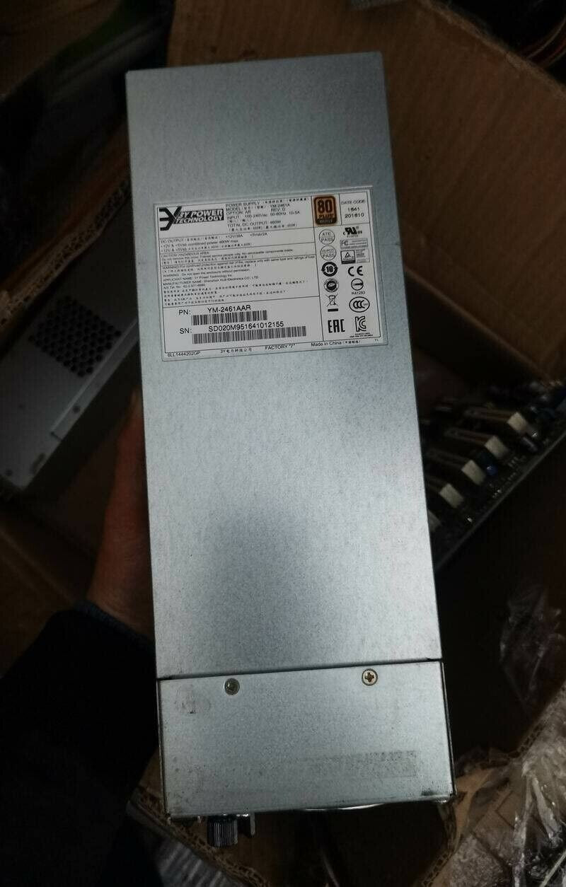 1pcs  3Y YM-2461A 460W hard drive cabinet power supply YM-2461AAR