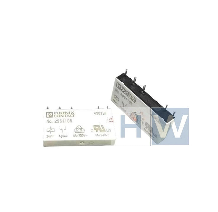 5Pcs  NO.2961105 24V Phoenix DC Electromagnetic Relay 6A 250V