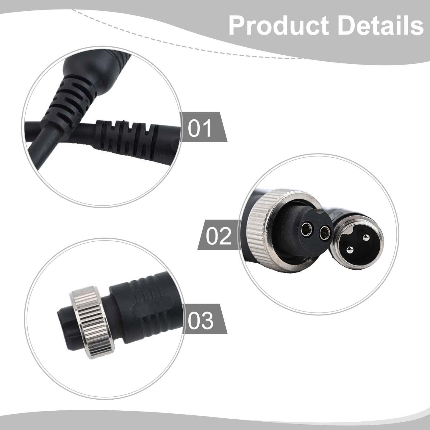 800MJ Electric Reel Cable Black And Silver Color Pure Copper Wire Core
