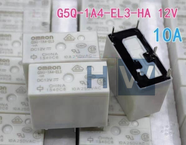 10Pcs  G5Q-1A4-EL3-HA DC12V 4-pin Omron Relay