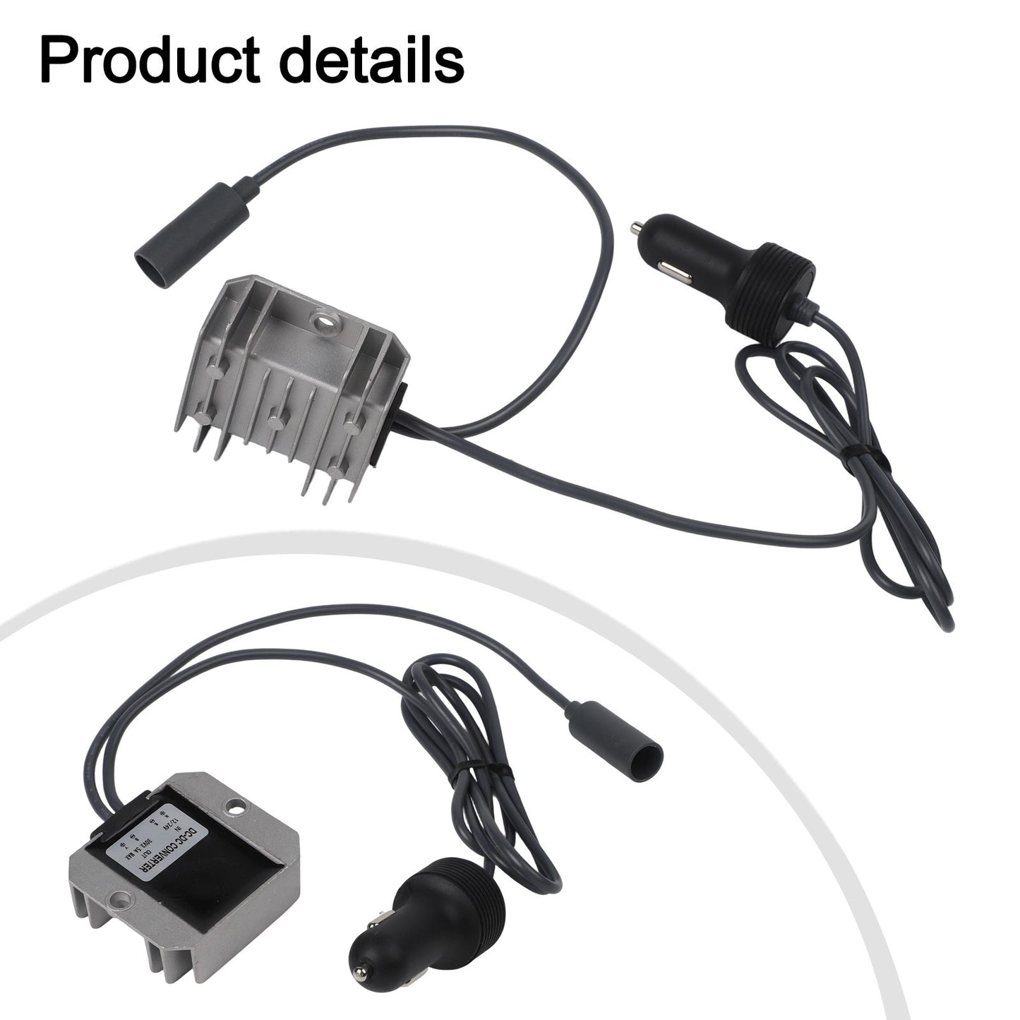 12V 24V to 30V 3 5A Step Up Converter Power Cord with Automotive Interface