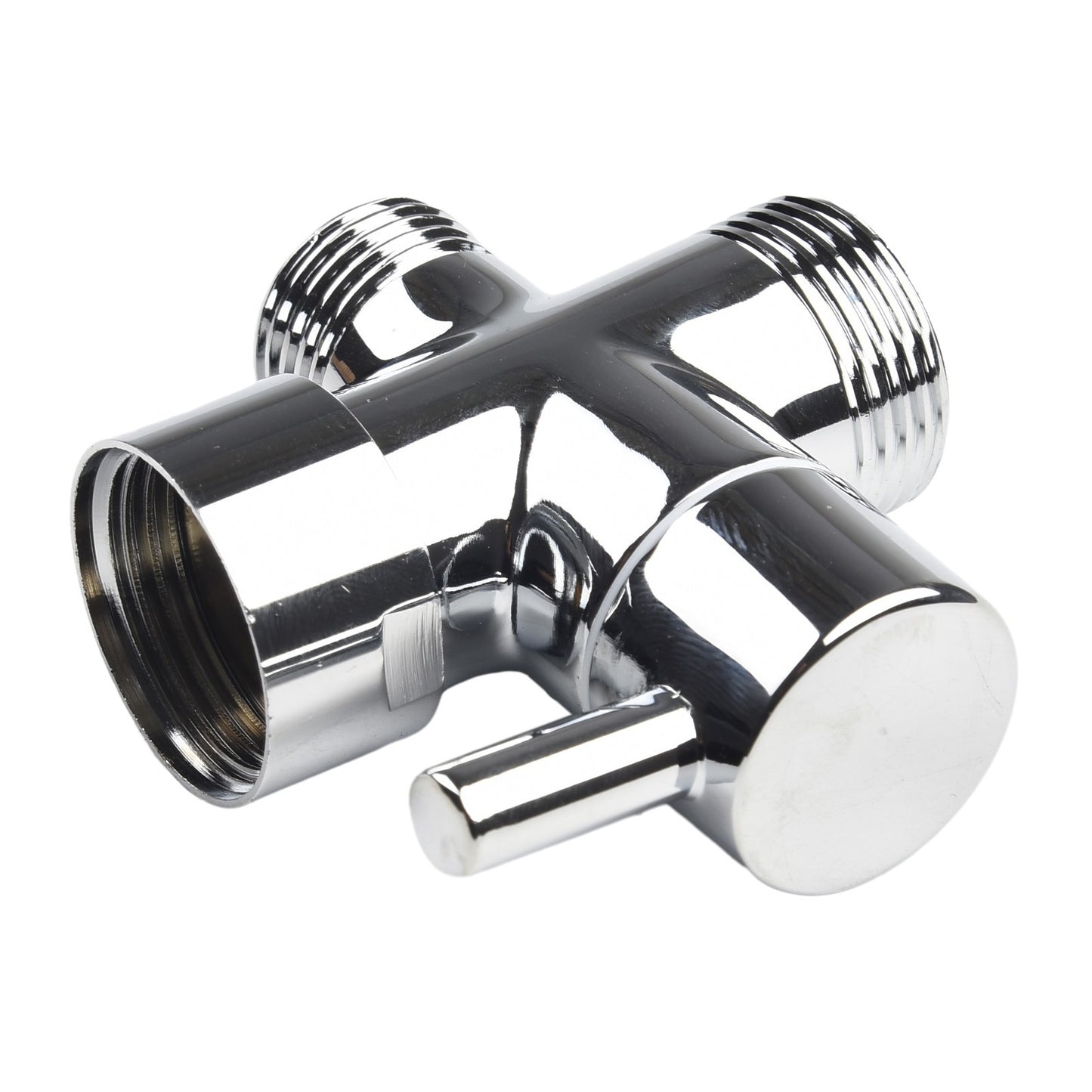 Part Diverter Valve Tool Chrome Plated Brass T-Adapter 3 Ways Accessory
