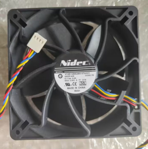 Nidec V12E12BS2B5-07A021 12cm 12038 12V 3.0A Server Violence cooling Fan