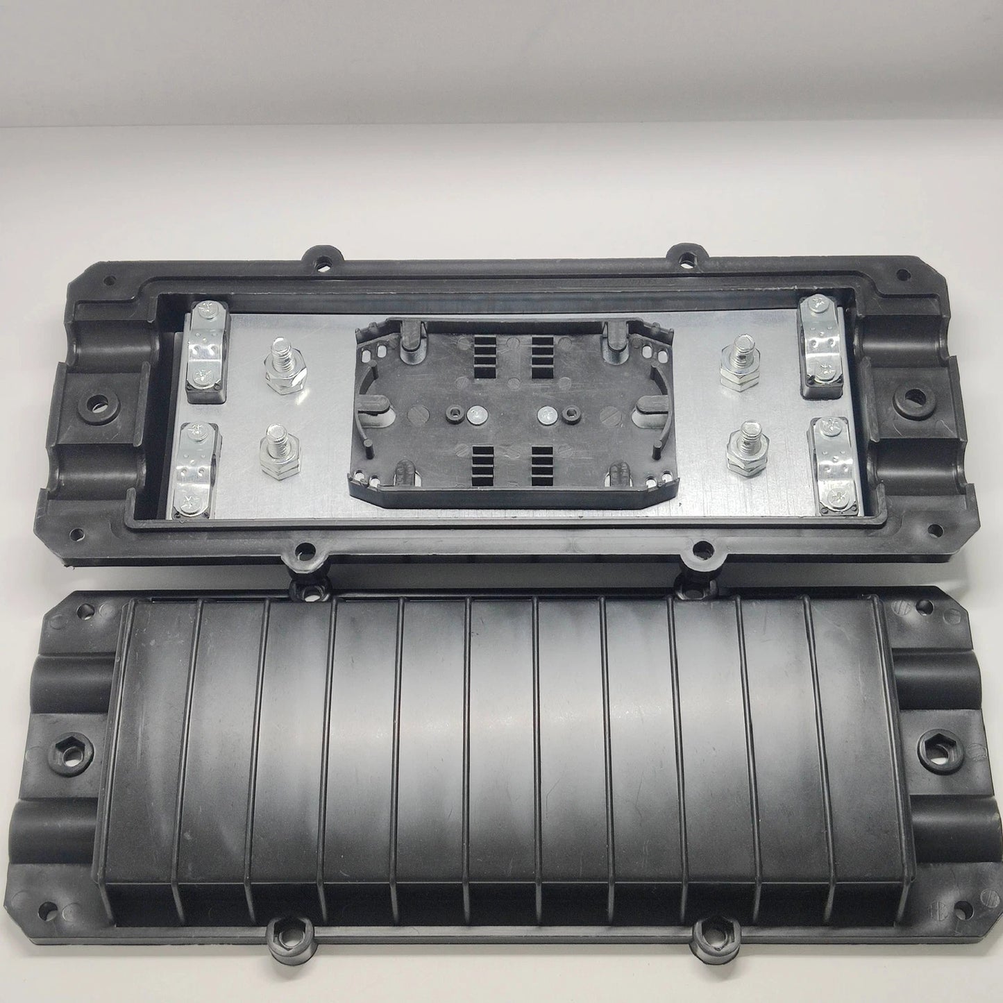 small D fiber optic splice waterproof Two in two out 12 core cable splice box