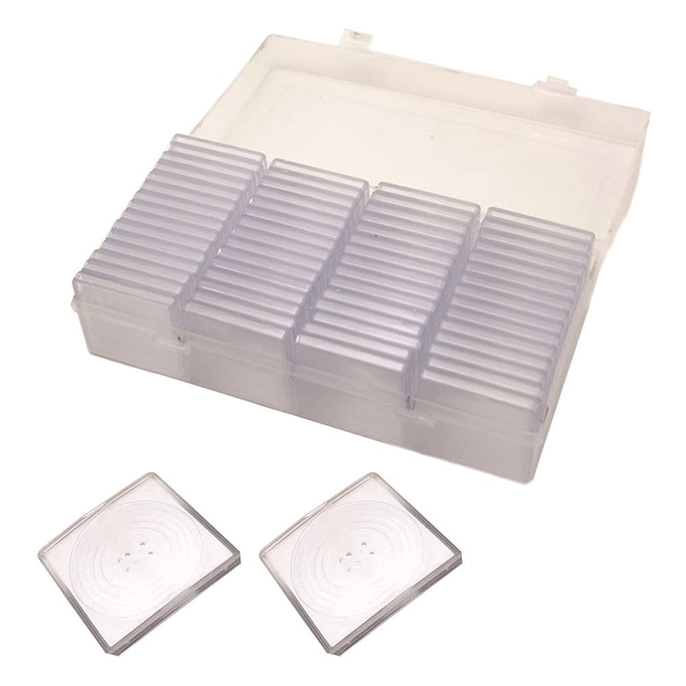 Coin Capsule Storage Case 60pcs with Adjustable Foam for Various Diameters