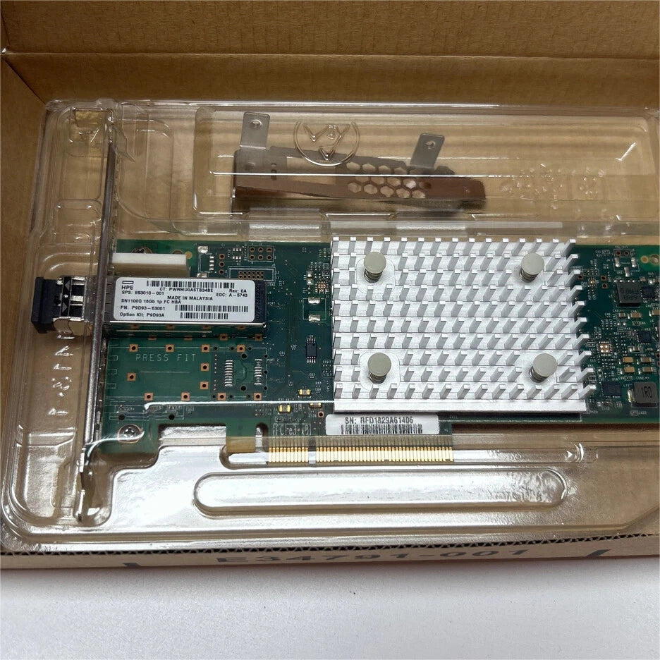 P9D93A HPE StoreFabric SN1100Q 16Gb 1-port HBA P9D93-63001 853010-001 QLE2690-HP