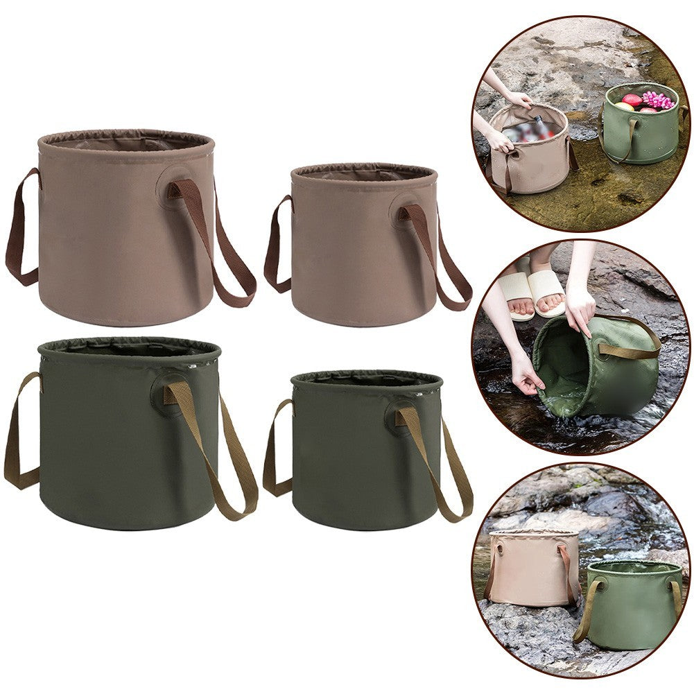 Multi Use Folding Bucket Collapsible Water Container for Hiking Fishing Camping