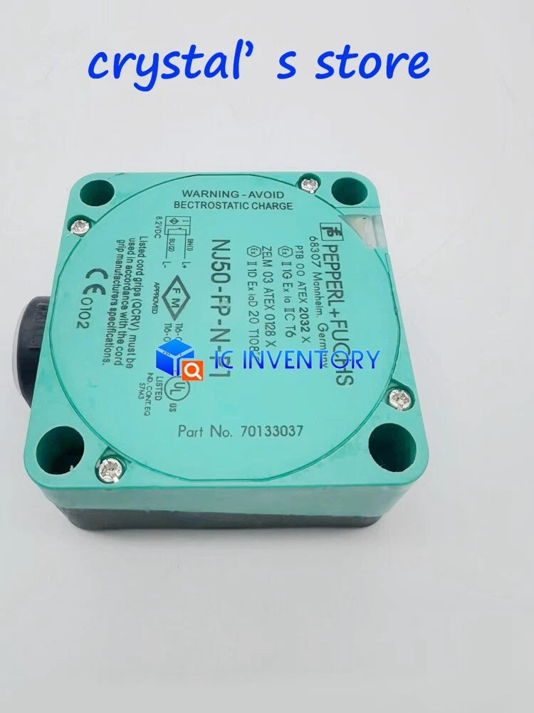 1PCS  Pepperl+ Fuchs NJ50-FP-N-P1 Block Inductive Proximity Sensor #P