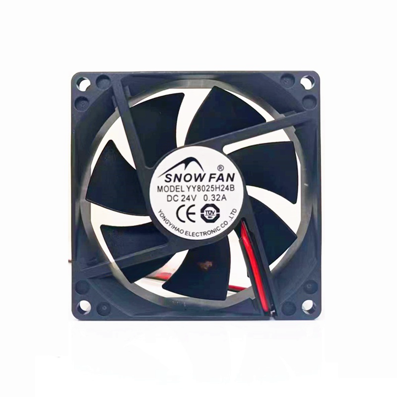 1/piece SNOWFAN YY8025H24B 8025 8CM 24V 0.28A 0.14A 0.16A Equipment Cooling Fan