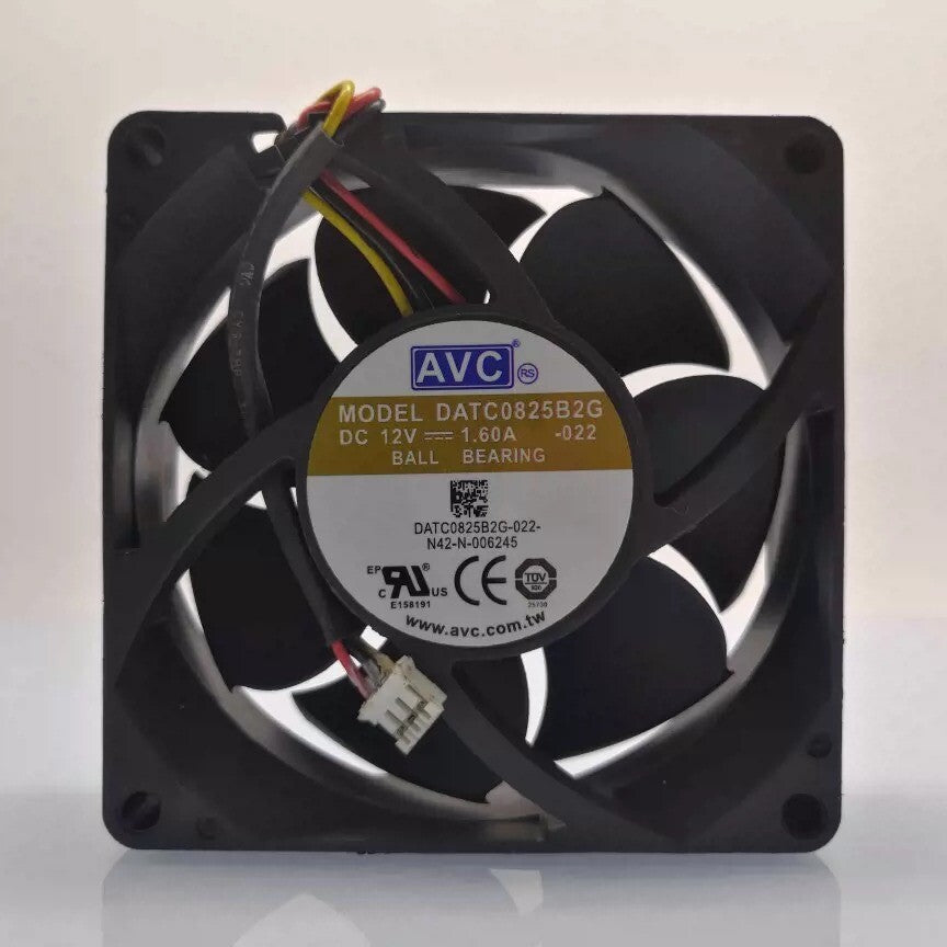 1/piece AVC DATC0825B2G 12V 1.60A 8cm 8025 High Air Volume Chassis Cooling Fan