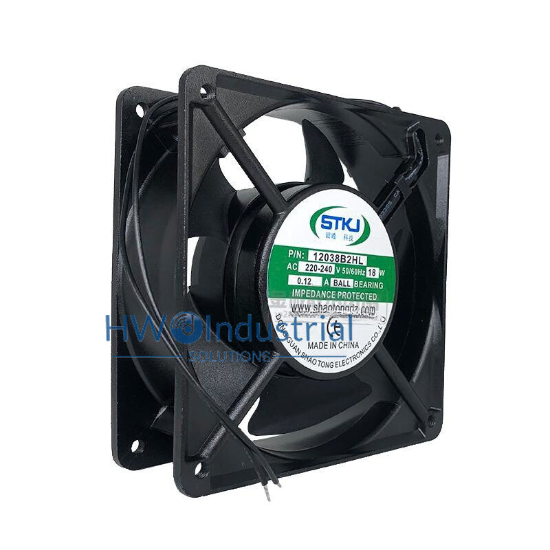 1PC STKJ 220-240V 18W 0.12A 12038B2HL Axial Flow Cooling Fan Size 120*120*38mm