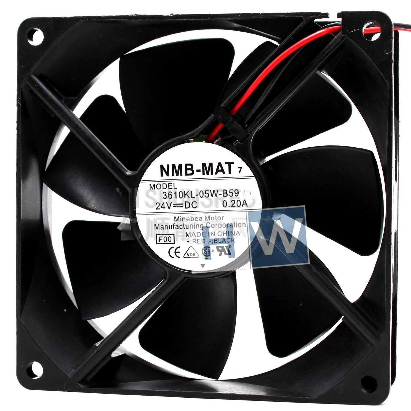 1PC MB-MAT7 3610KL-05W-B59 24V 0.20A 9225 2-wire Inverter Cooling Fan