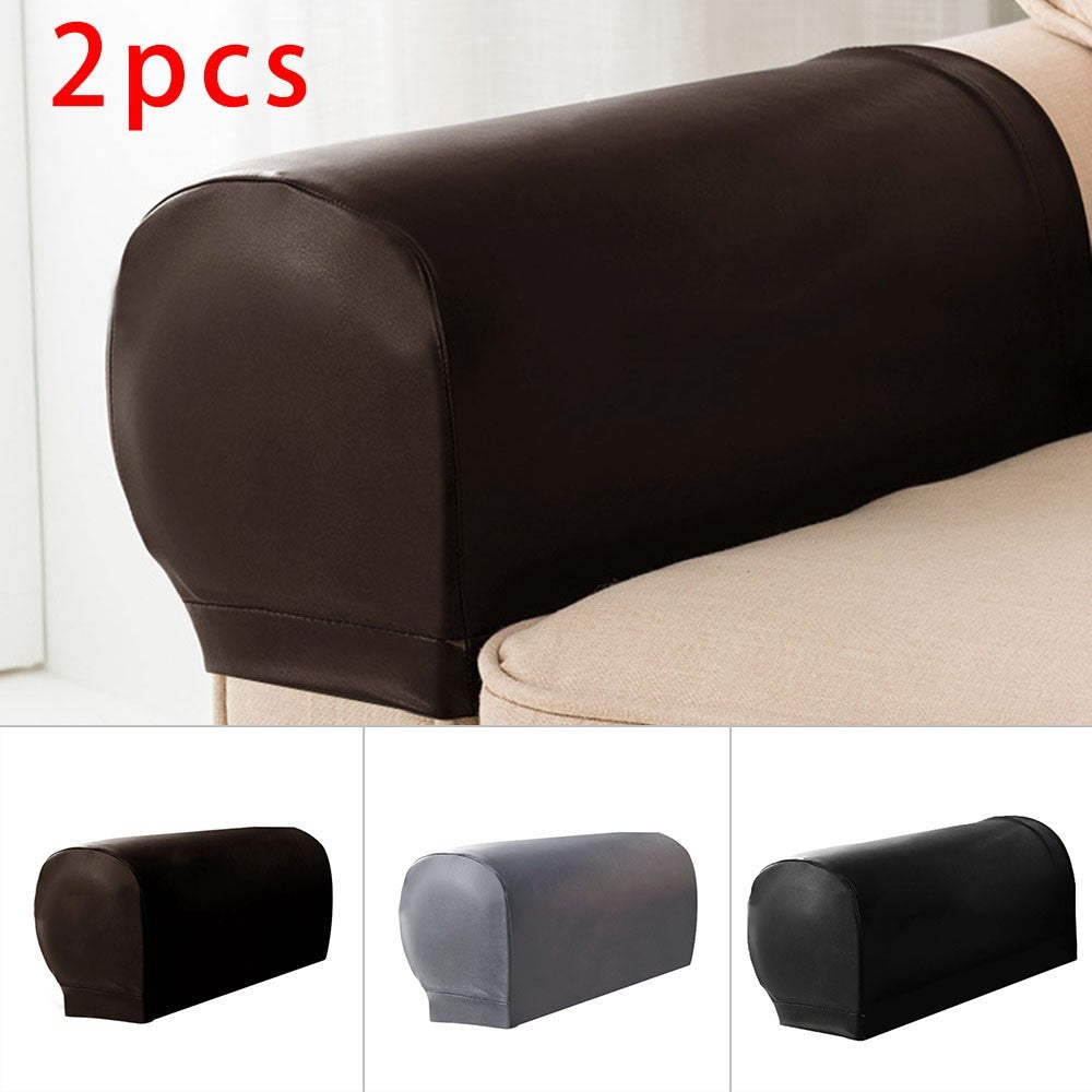 2Pcs Removable Chair Sofa Armrest Covers Stretch Set Arm Protectors Couch Cover