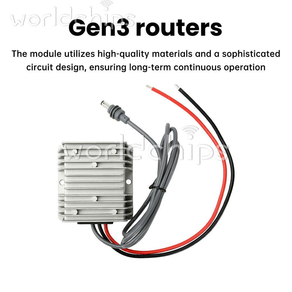 DC-DC 12V 24V to DC 57V 4.5A Step-Up Converter Module for Starlink Gen3 Router