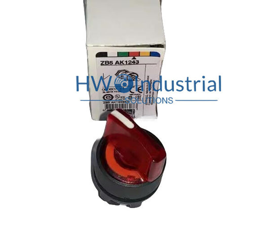 1PC Red Luminous Selector Switch Button Head ZB5AK1243 2-gear Self-locking