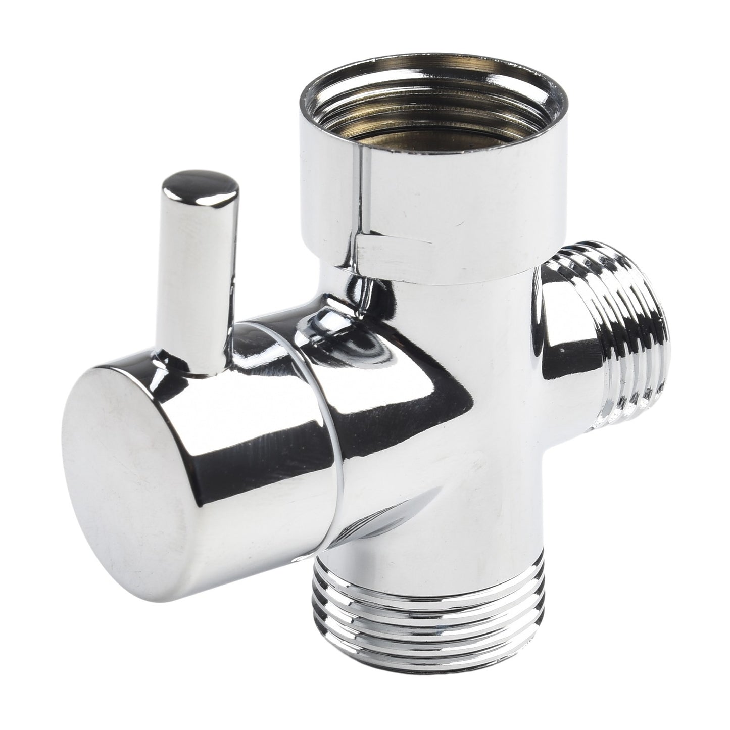 Part Diverter Valve Tool Chrome Plated Brass T-Adapter 3 Ways Accessory